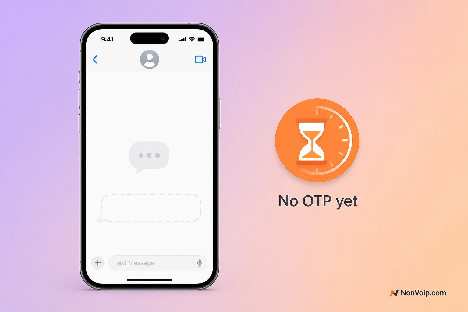 Empty inbox: SMS verification OTP not received yet